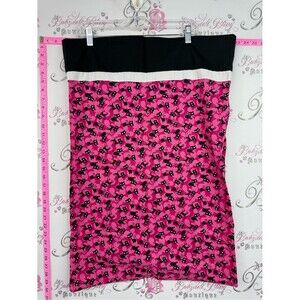 Black & Pink Cat-Print Bedding Pillow Cover - sparkly y2k one case